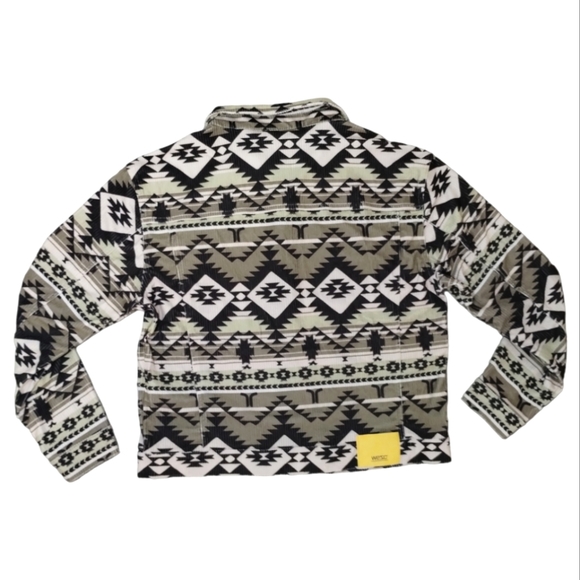 Wesc Sweden Corduroy Trucker Jacket Unisex Aztec Ethnic - Picture 6 of 10
